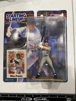 Vintage Hasbro Starting Lineup Baseball 2000 Mike Piazza Figure - Image 1 of 4