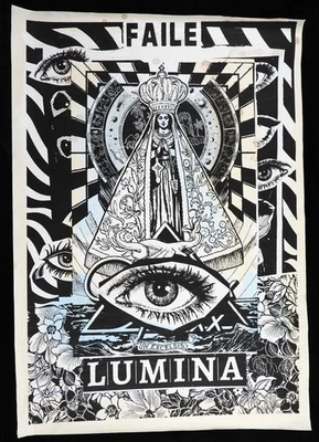 Serigrafía Lumina FAILE HF FIRMADA + PEGATINAS VON BANKSY, SHEPARD FAIREY, DFACE Foto 1 de 4