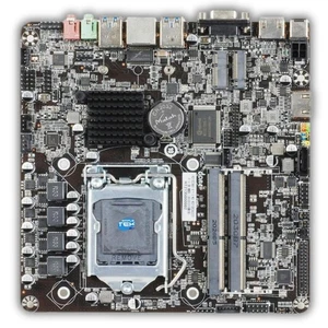 Motherboard Itx H61 2 X Slot DDR3 With Slot Msata CPU LGA1155 1155 2ND 3RD Gen - Picture 1 of 4