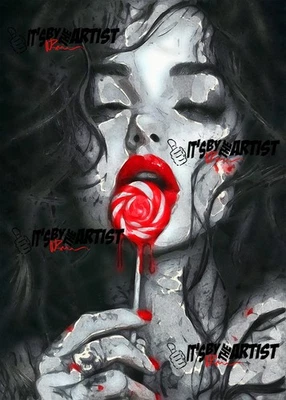 Selo de autenticidade ACEO ATC Sketch - Delirium - 1/1 - Imagem 1 de 4