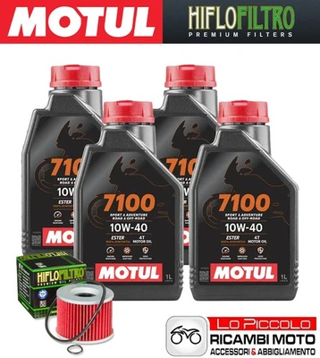 Kit Tagliando 4 OLIO [MOTUL] 7100 10w40 + FILTRO Honda CBX 1050 1979 1980 Foto 1 de 4