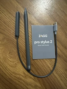 ZAGG Pro Stylus 2 - Wireless Charging, Palm Rejection Gray [109911372] No Box - Afbeelding 1 van 7