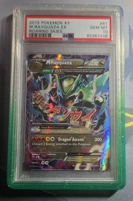 2015 XY Roaring Skies Mega Rayquaza EX Full Art 61/108 PSA 10 TCC #1 - Image 1 of 2