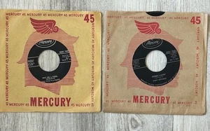 Pair of Mercury 1950's 45 rpm in great shape W Mercury Records Label Sleeves - Picture 1 of 3