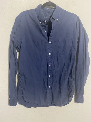 J Crew Light Blue Light Weight Dress Shirt Mens Medium - Image 1 of 3