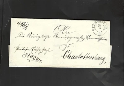 GERMANY-FOLDED ENV-STAMPLESS-1848-NEUSTADT STRIKE-F-VF-#304 - Image 1 of 2