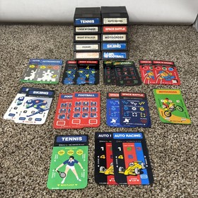 Intellivision Video Game Cartridges Lot Of 10 Games With Overlays Tested