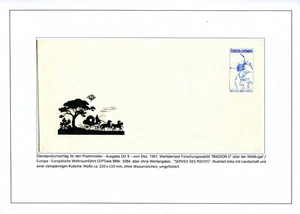 CSSR/Cechoslowakei-DU 9-Dez. 1991-Dienst-Umschlag für den Postminister u.Kart - Bild 1 von 2