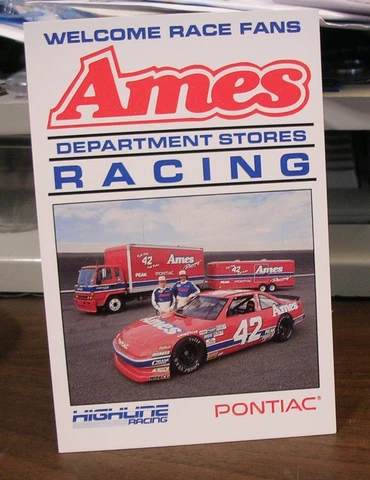 KYLE PETTY, TODD BODINE #42 AMES RACING POSTER CARD 4 X 6 MINT Cover