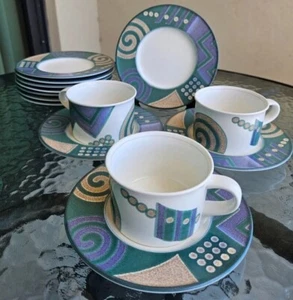 Juego de 3 tazas y platillos Mikasa Life Style taza de té con descuento 1996 - Imagen 1 de 7