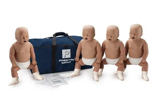Prestan Infant Manikins 4-Pack, Dark Skin Tone, Monitors - Picture 1 of 1