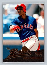 1996 Pinnacle The Naturals #163 Juan Gonzalez Texas Rangers Baseball Card