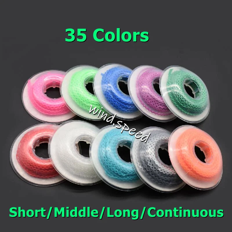 140 Rolls Dental Ortho Power Chain Elastic Rubber Bands 35 Colors 4 size - Image 1 of 4