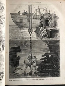 genre L'ILLUSTRATION : LE MONDE ILLUSTRE 1876 1er semestre Puits Jabin G. Sand - Bild 1 von 21
