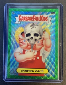 2021 Topps Chrome Garbage Pail Kids Series 4 Unzipped Zack Green Wave /299 #132b - Picture 1 of 2