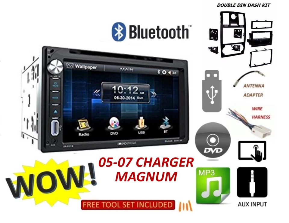 05-07 DODGE MAGNUM CHARGER BLUETOOTH TOUCHSCREEN DVD CD USB Car Radio Stereo  - Image 1 of 4