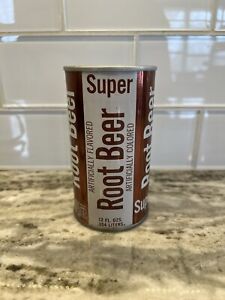 Vintage Super Root Beer Soda Pop Can Steel Pull Tab Top 12 Oz Los Angeles, CA
