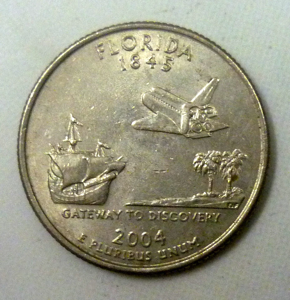 2004 D FLORIDA U.S. State Quarter 'Nice & Sharp Details'. - Image 1 of 2