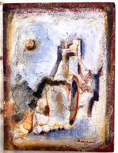 SAMI BURHAN 1966 ORIGINAL ÖL, Stadt Nr. 13 - Nahost/ Syrien Kunst - Bild 1 von 7