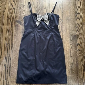 Nine West Womens Little Black Dress Size 14 Formal Cocktail Minimalist Fitted - Picture 1 of 12