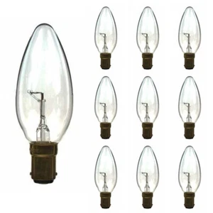 CANDLE 240V 40W BA15D CLEAR 10 pack - Picture 1 of 1