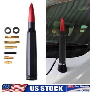 5.5 inch Bullet Style Red Antenna Mast Power AMFM for TOYOTA TUNDRA 2000-2020 - Picture 1 of 12