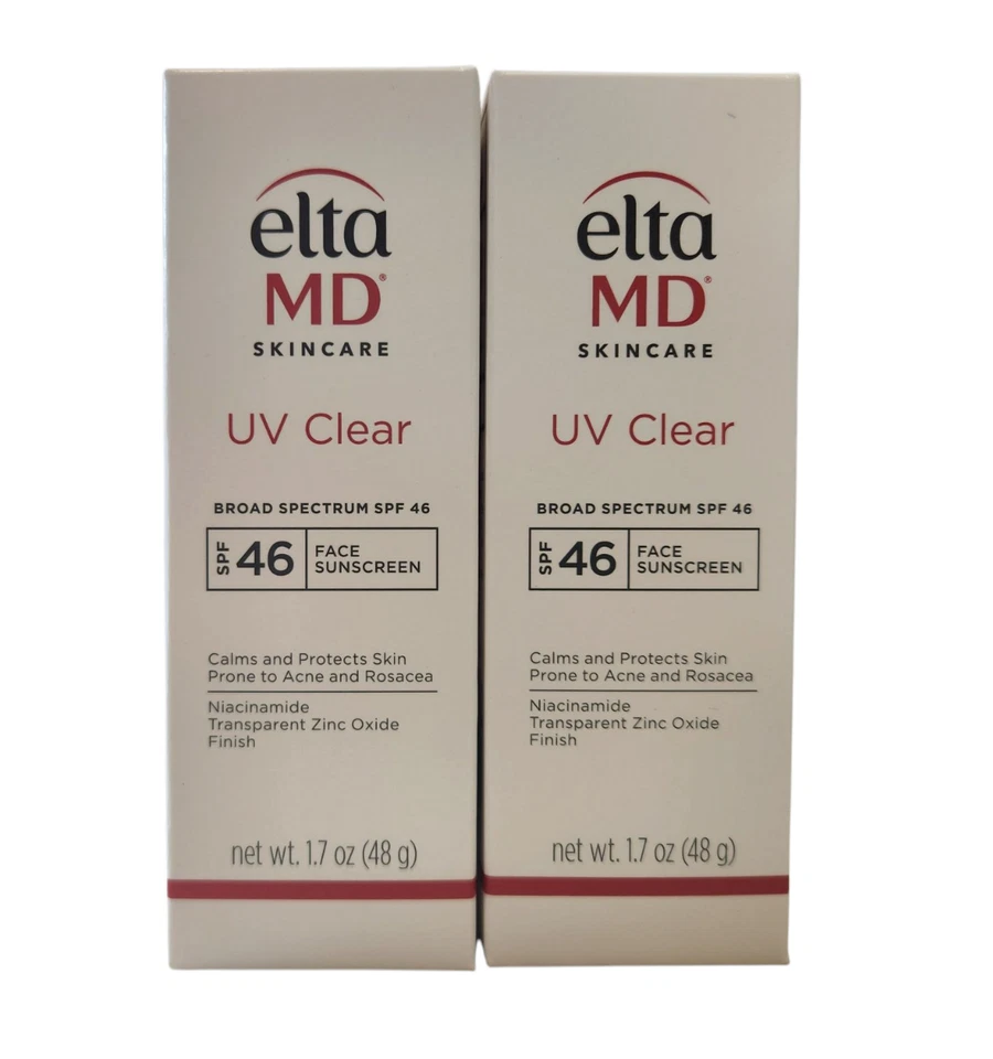 2X Elta MD Clear Face Sunscreen SPF 46 - 48g | Skincare & UV Protection EXP 6/27 - Image 1 of 1
