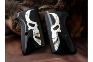 KSD Brand Walther PP GERMANY Compatible Black Acrylic Grips - Bild 1 von 1