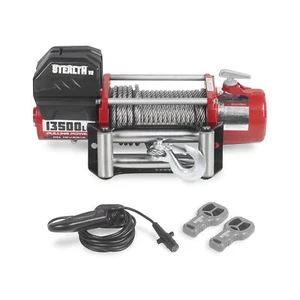 Stealth Electric Winch 12v 13500lb/6125kg Steel Rope, 2 Wireless Remote Controls