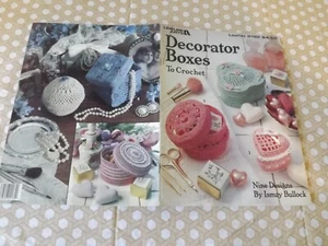Cajas decoradoras artes de ocio para ganchillo 2182-9 diseños Ismay Bullock #10 hilo - Imagen 1 de 3