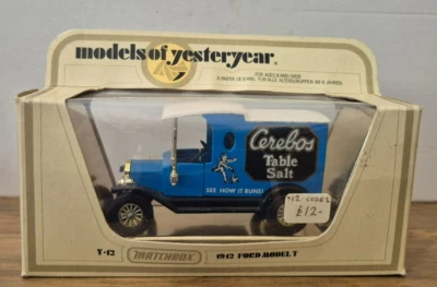 Y 12 1912 Ford Model T Cerebos Models of Yesteryear Matchbox in I Box - Bild 1 von 2
