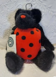 NUEVO CON ETIQUETAS Boyd’s Bear Lady B. Bug Peluche 10" Oso de Peluche Negro como Ladybug Wings ¡De Colección! - Imagen 1 de 1