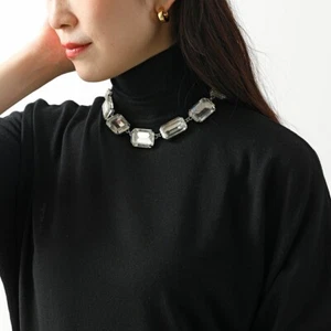 Max Mara Weekend Halskette CARTA Damen Square Bezel Choker Logo Accessoire NEU - Bild 1 von 6