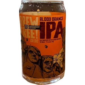 21 Amendment Brewing Blood Orange IPA cerveza artesanal 16 oz vaso de pinta hombre cueva - Imagen 1 de 2