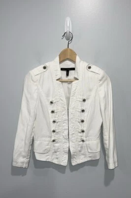 Белый дом черный рынок размер 00 женщин военного стиля куртка белый - Изображение 1 из 4