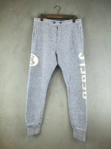 Diesel Jeans Joggers Boys 16 Blue Heather Embroidered Rebels Sweatpants Hipster - Picture 1 of 18