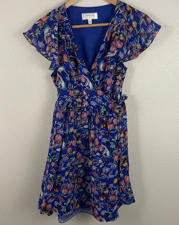 Moulinette Soeurs размер 2 синий 100% шелк упаковка многоцветный цветочный узор - Изображение 1 из 4