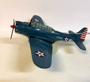 Vintage Handmade Wooden SBD3 Dauntless Dive Bomber WWII Airplane 12" Model Wood - Picture 1 of 11