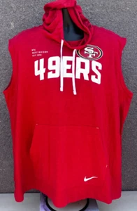 NFL San Francisco 49ers Nike Sleeveless Hoodie Shirt Herren Gr: 3XL rot - gebraucht - Bild 1 von 10