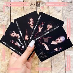 Carta fotografica ufficiale BlackPink Pepsi Edition Jennie Lisa Rose Jisoo nuovo set di 4 pz - Foto 1 di 8