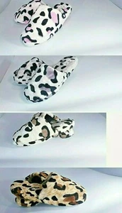Womens Ladies Slippers Indoor Slip On Soft Cozy Fur. Great Gift Idea! Home Shoes - Picture 1 of 12