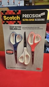 Forbici Scotch 3M 8 pollici precisione ultra titanio lame impugnatura morbida 3 pz M38A - Foto 1 di 6