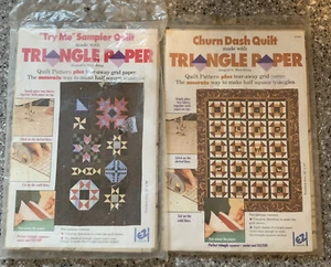 Vtg EZ Quilt “Churn Dash “ & “Try Me Sampler” Patterns - Lot of 2 - Mimi Shimp - Picture 1 of 5