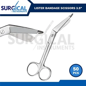 50 Lister Bandage Scissors 3.5" Nurse EMT Surgical Medical First Aid German Gr - Picture 1 of 11