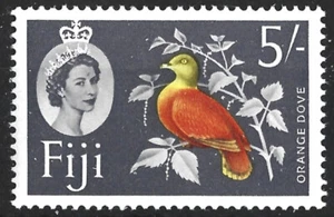 Fiji 1962. Birds. Orange Dove. Sc# 187, MNH OG - Picture 1 of 1