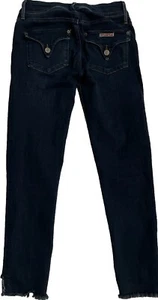 Hudson Jeans Cat Step Hem Collin Flap Blue Distressed 26 Double Button 90’s Y2K - Picture 1 of 18