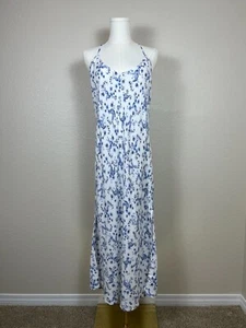 Spiritual Gangster blau/weiß Blumen/Paisley Schlupfkleid - Größe Large - Neu mit Etikett - Bild 1 von 9