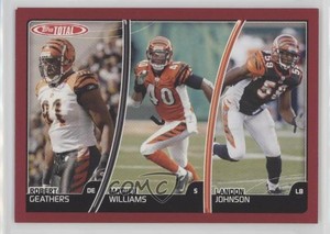 2007 Topps Total Red Robert Geathers Madieu Williams Landon Johnson #371