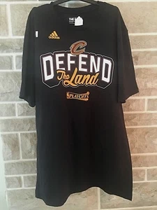 Camiseta negra para hombre Cleveland Cavaliers Adidas Defend the Land talla M nueva - Imagen 1 de 4