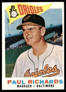 1960 Topps Paul Richards Baltimore Orioles #224 - Picture 1 of 2